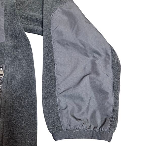 Vtg Polo Ralph Lauren Fleece Full Zip‎ Jacket Black Y2K Polartec Hood Rain Large - Picture 10 of 12